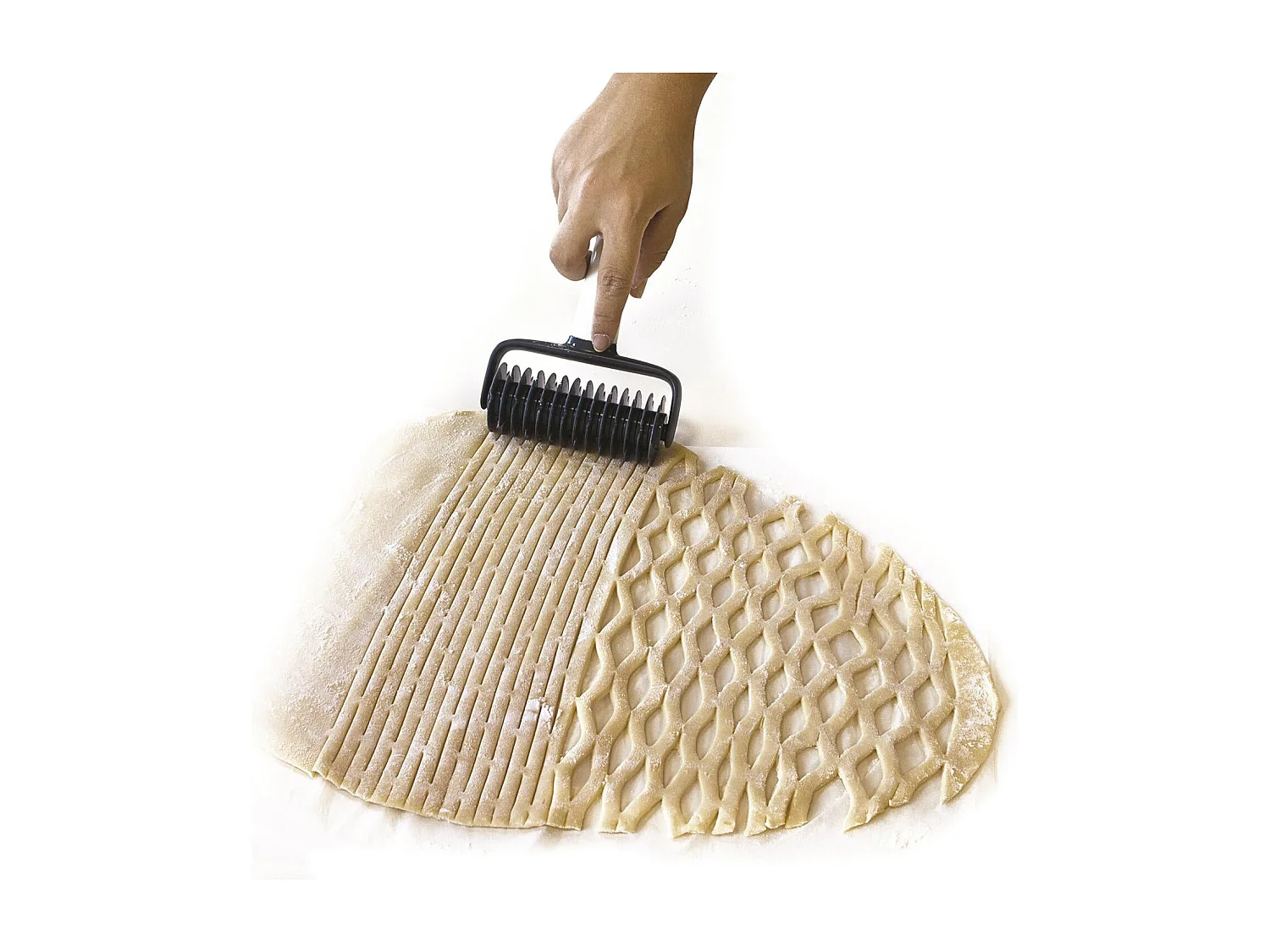 Rouleau à Losanges "Spécial Pâtes" 18cm Gris