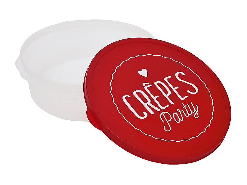 Boîte de Conservation "Crêpes" 28cm Rouge