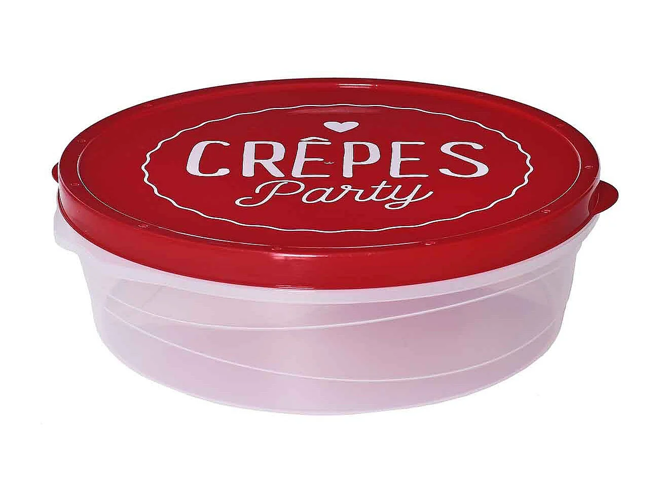 Boîte de Conservation "Crêpes" 28cm Rouge