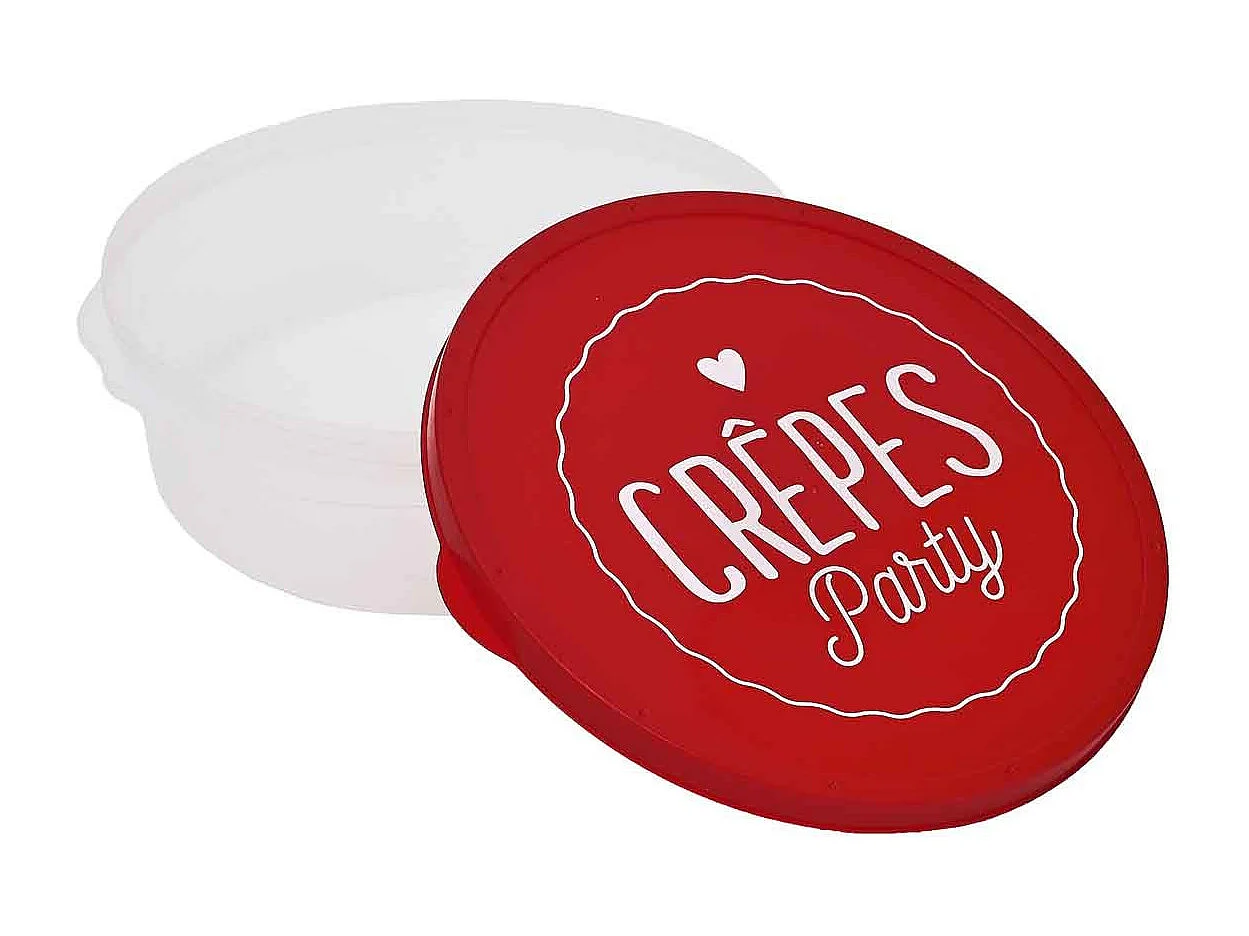 Boîte de Conservation "Crêpes" 28cm Rouge