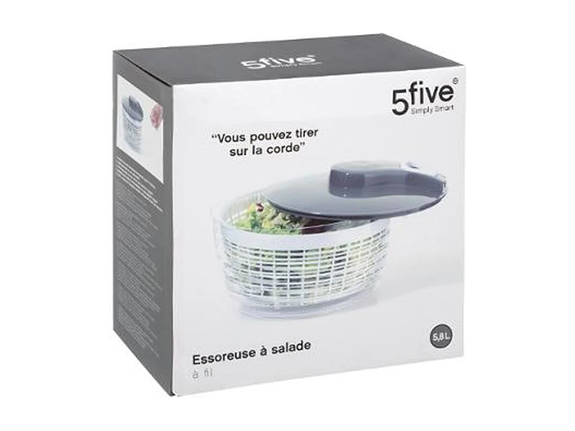 Escurridor de Ensalada con Cordón "Wringer" 5.8L Gris