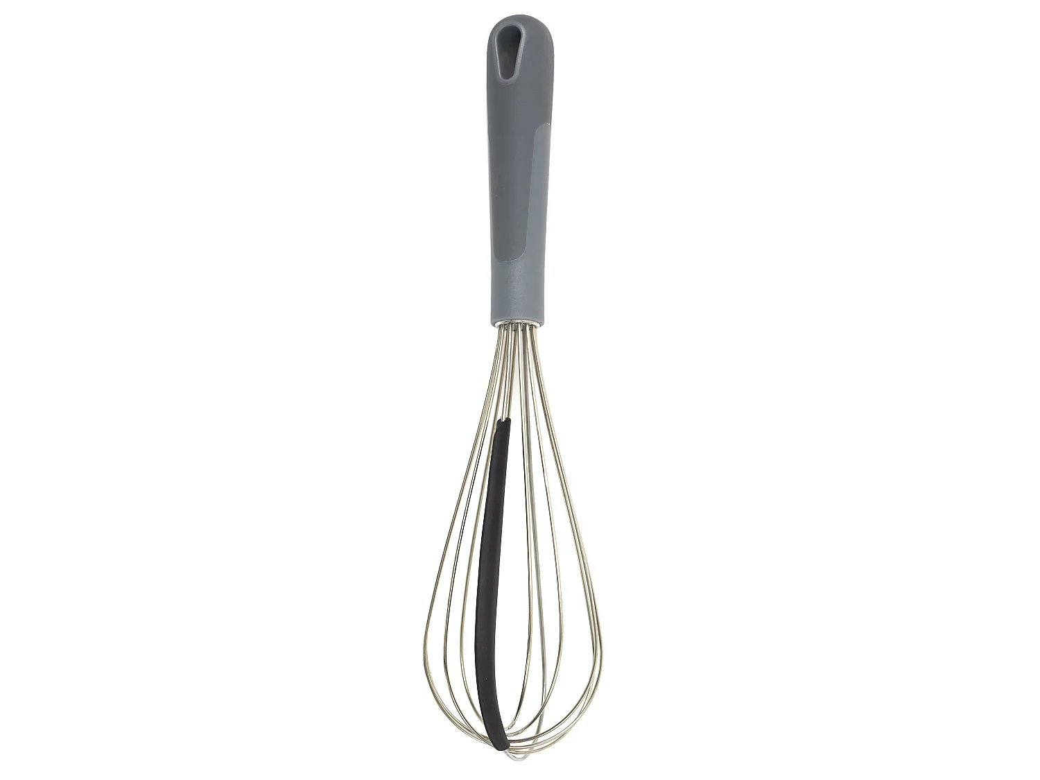 Ustensile de pâtisserie - LILY COOK - 2 en 1 - Spatule intégrée - Gris et noir