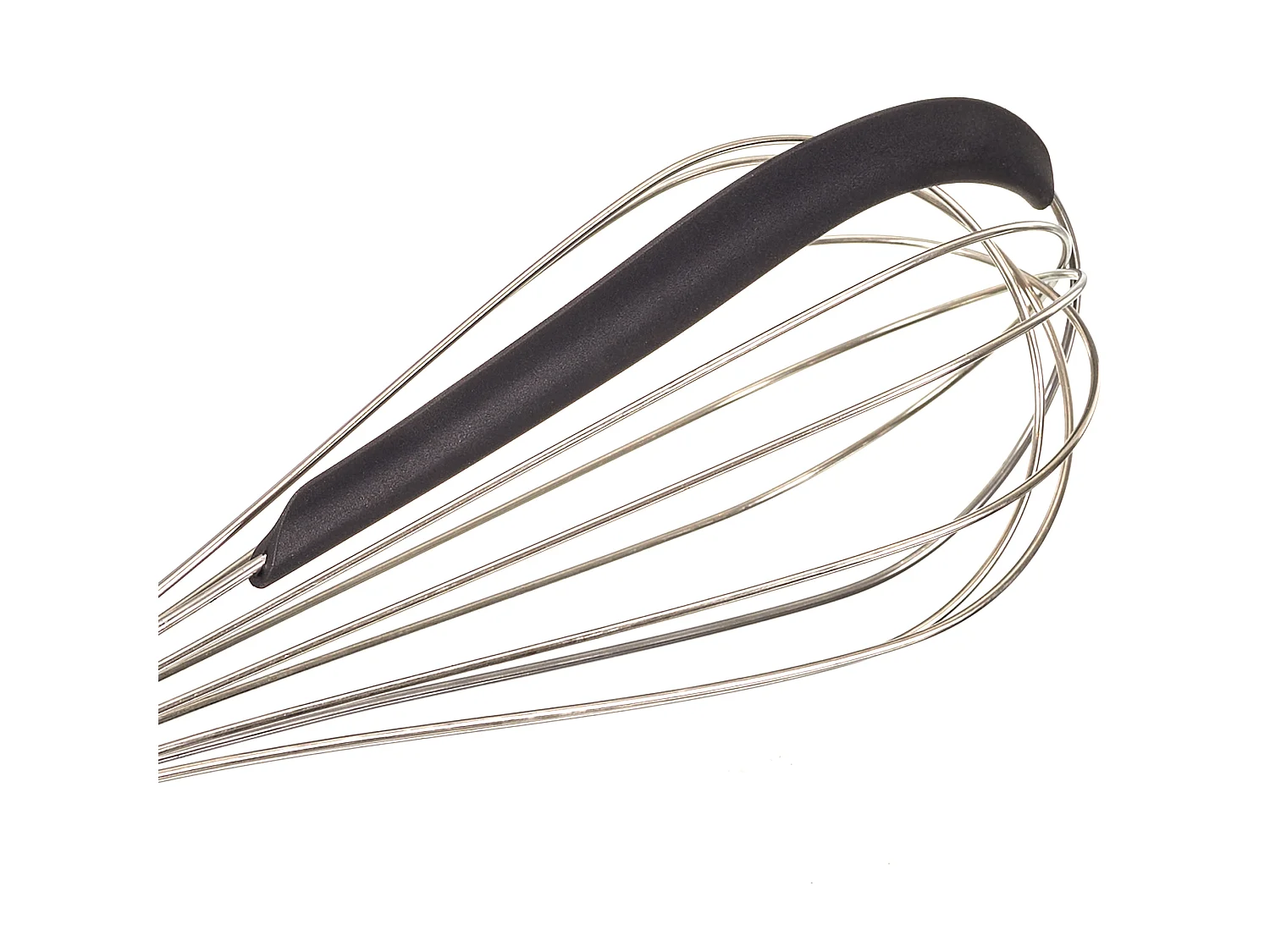 Ustensile de pâtisserie - LILY COOK - 2 en 1 - Spatule intégrée - Gris et noir