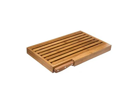 Set Planche à Pain & Couteau "Bambou" 44cm Naturel