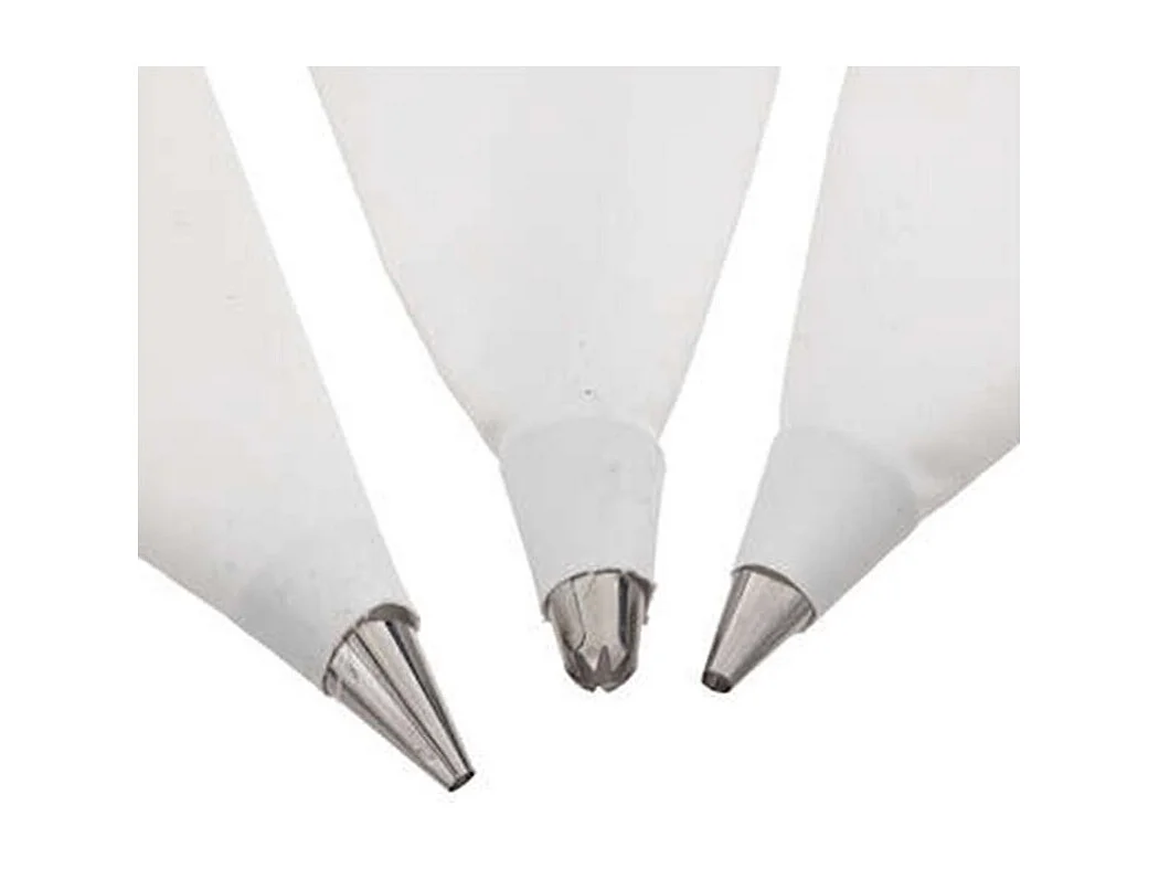 Lot de 3 Poches à Douilles "Réutilisables" 35cm Blanc