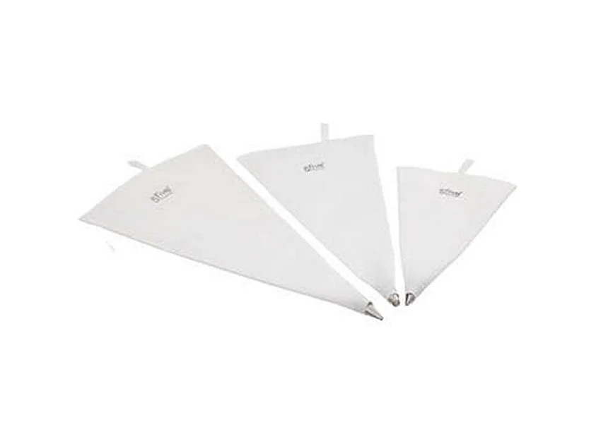 Lot de 3 Poches à Douilles "Réutilisables" 35cm Blanc