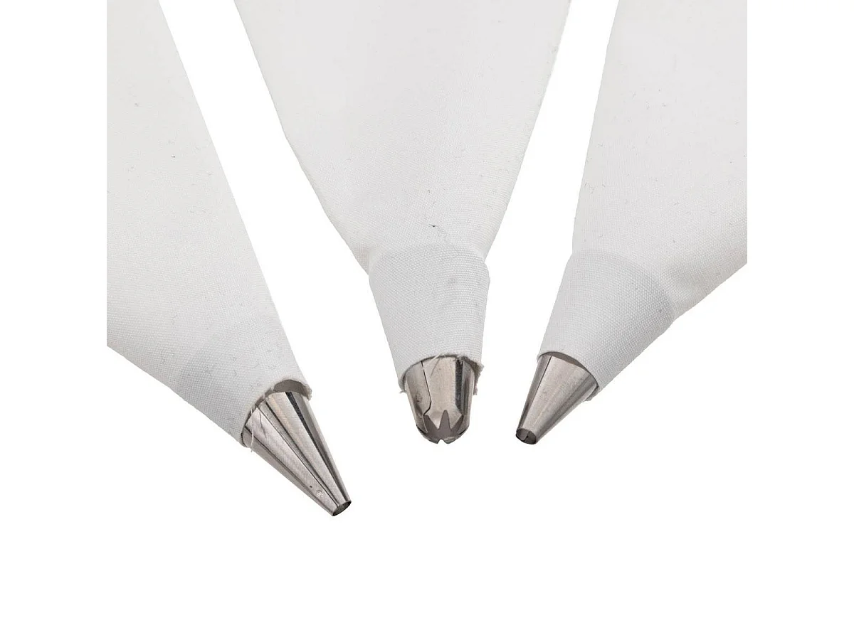 Lot de 3 Poches à Douilles "Réutilisables" 35cm Blanc