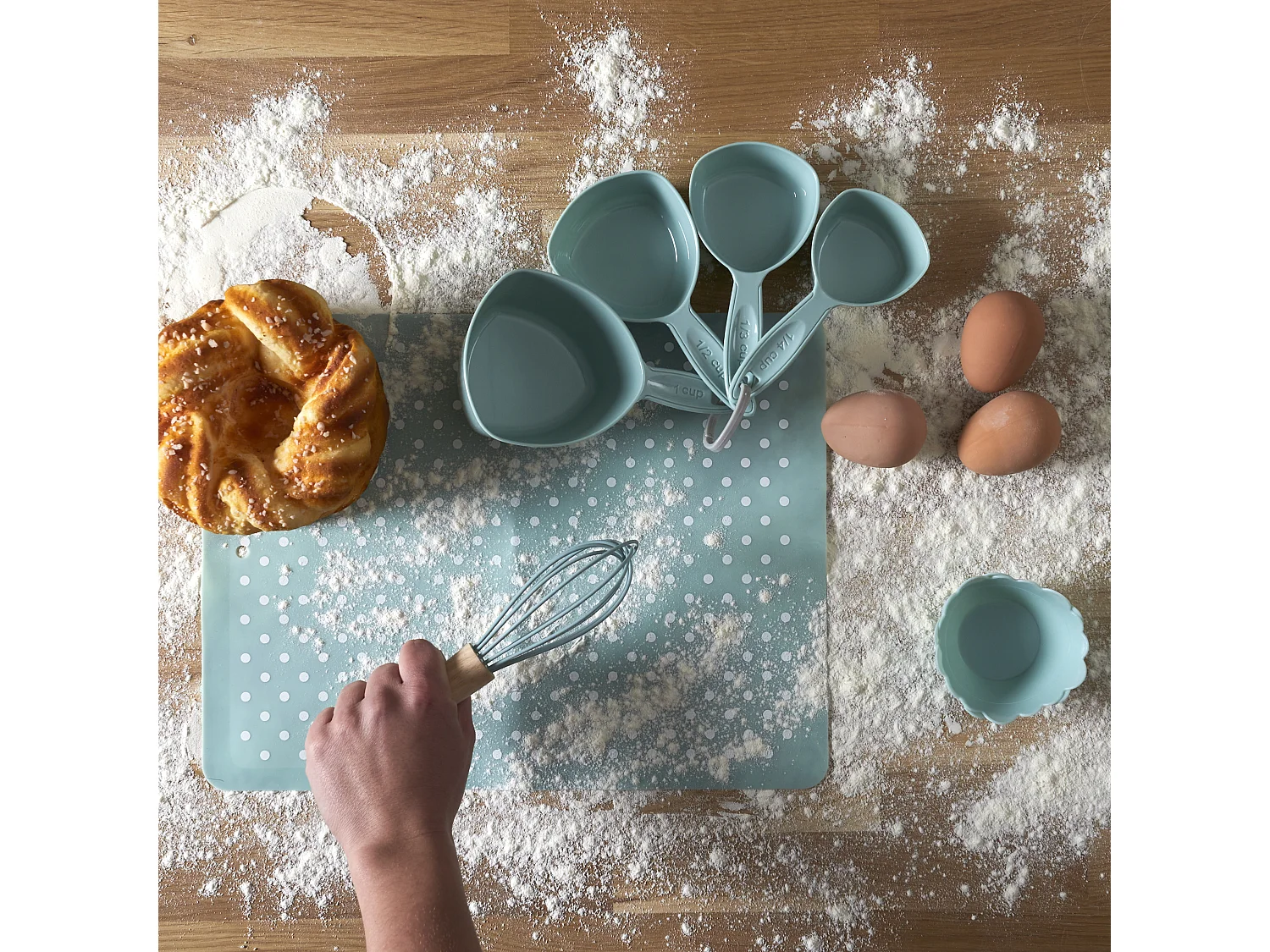 Coffret 5 Ustensiles Patisserie Enfant Bleu