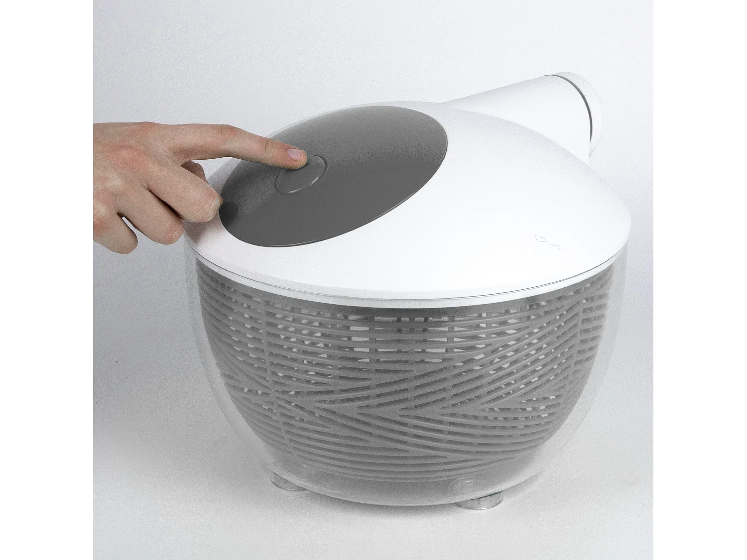 Essoreuse 26cm Transparent, Gris, Blanc