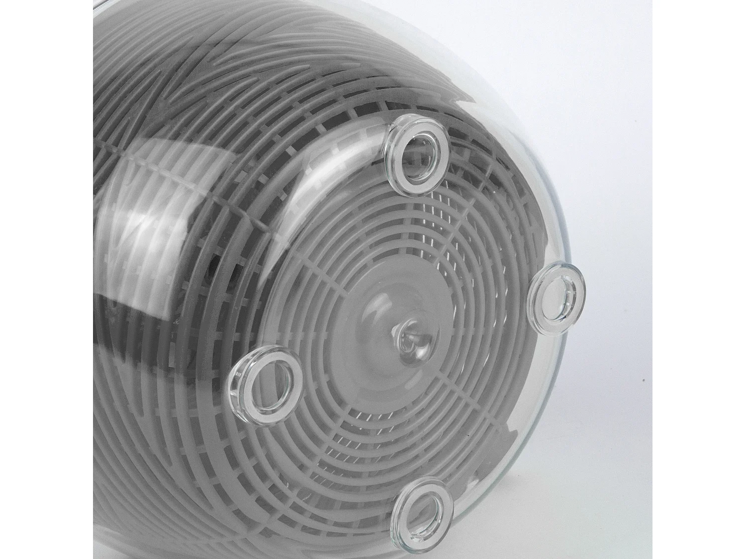 Essoreuse 26cm Transparent, Gris, Blanc