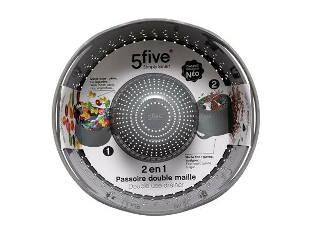 Passoire Double Maille "Néo" 25cm Gris