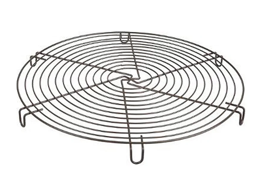 Volette à Pâtisserie Ronde Métal "Gourmand' 30cm Taupe