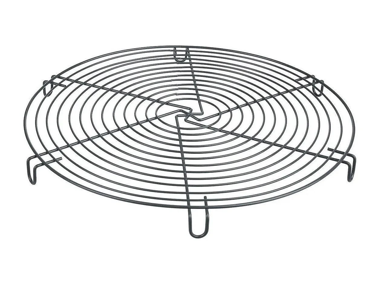 Volette à Pâtisserie Ronde Métal "Gourmand' 30cm Taupe