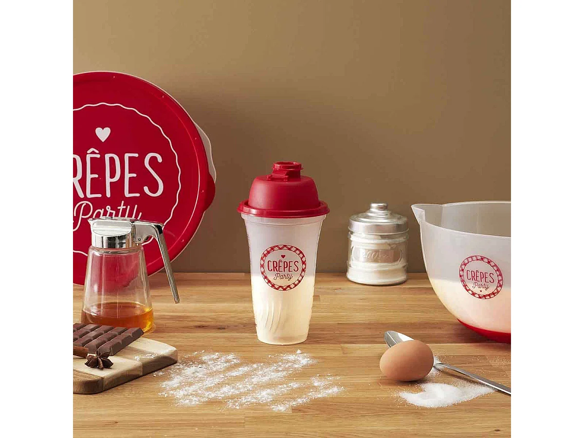 Shaker à Crêpes "Chandeleur" 20cm Transparent