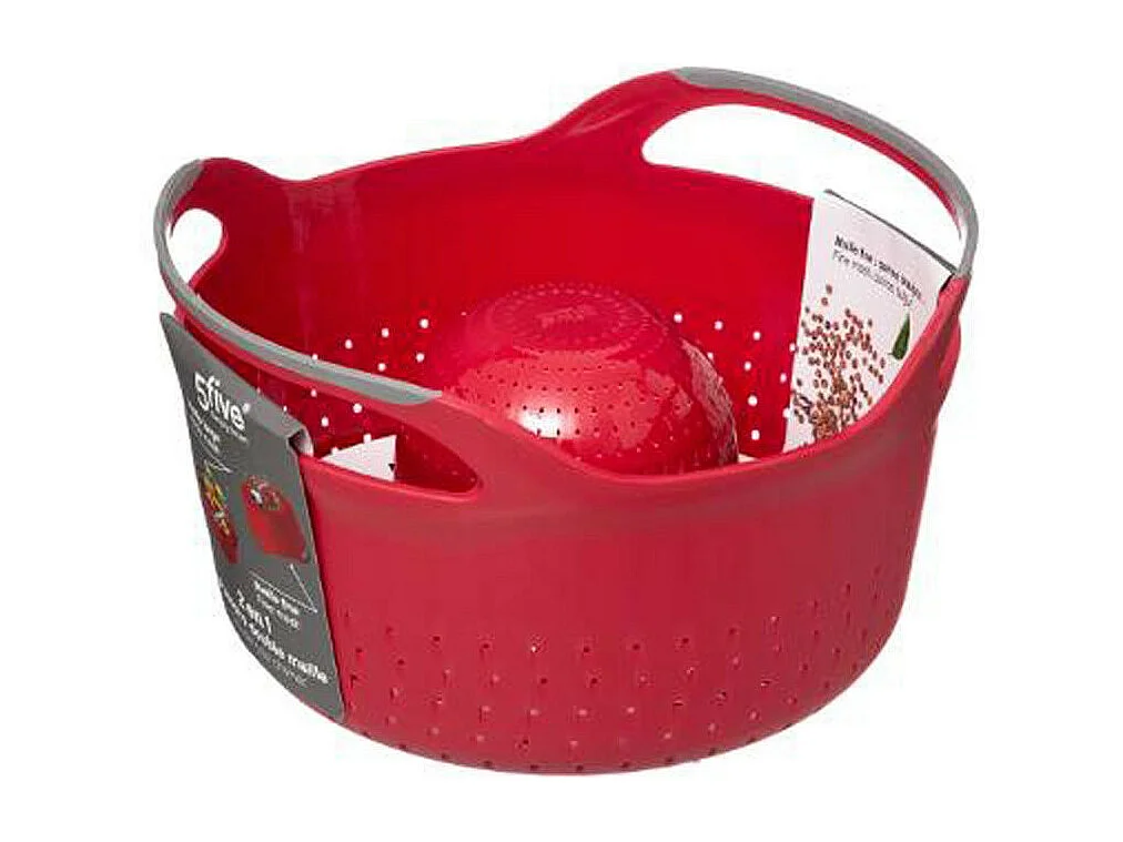 Passoire Double Maille "Néo" 25cm Rouge