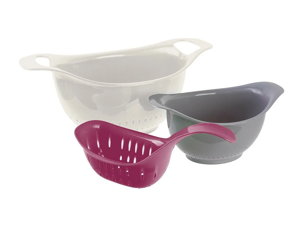 Lot de 3 Passoires "Cooking" 33cm Multicolore
