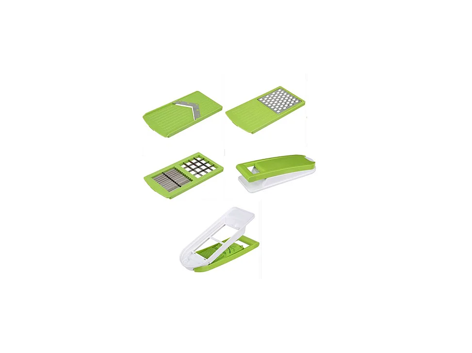 Mandoline Multi-Découpe 10 Pièces "Kit" 31cm Vert