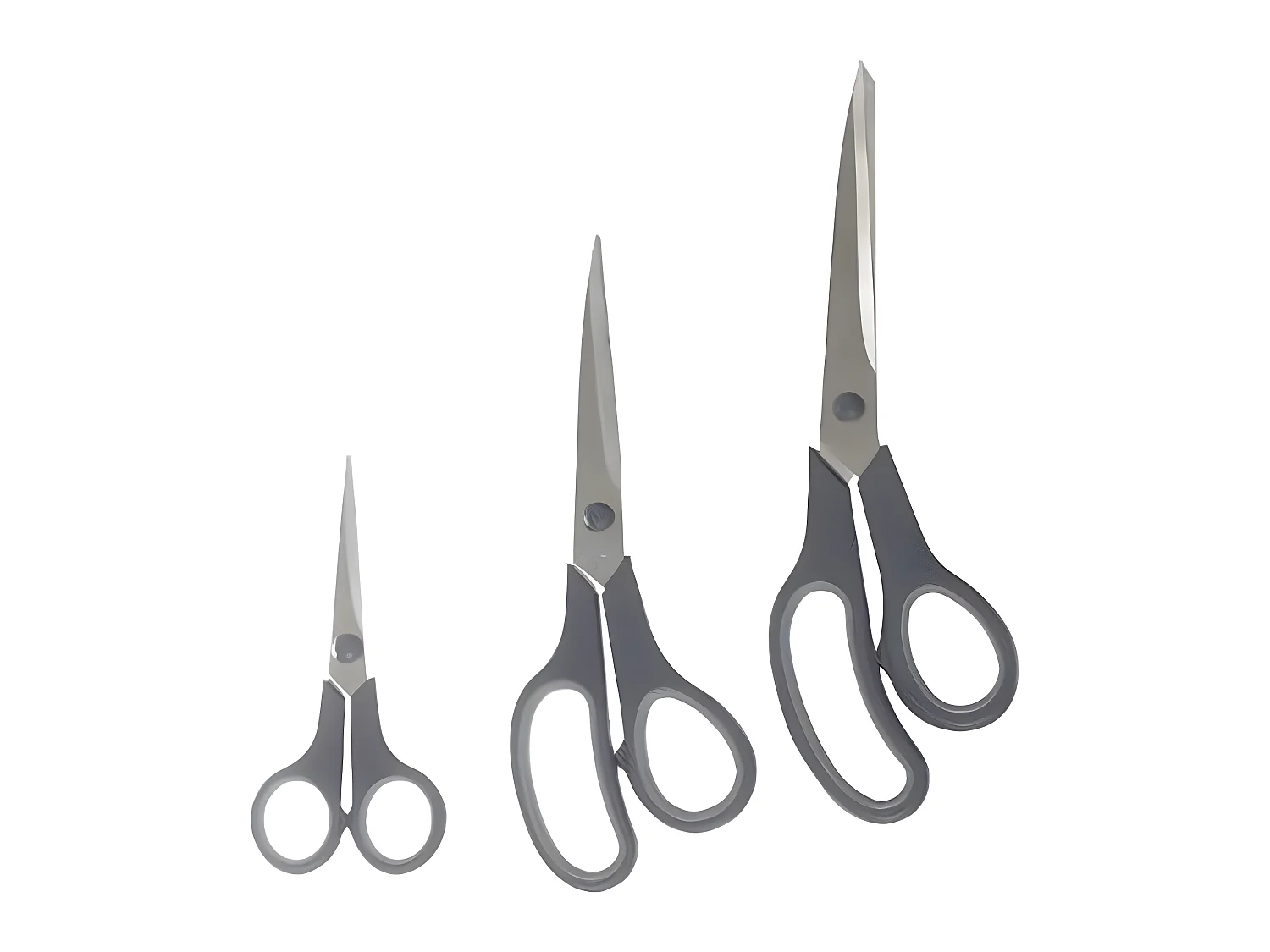 Lot de 3 Ciseaux "Multi-Usages" 25cm Gris
