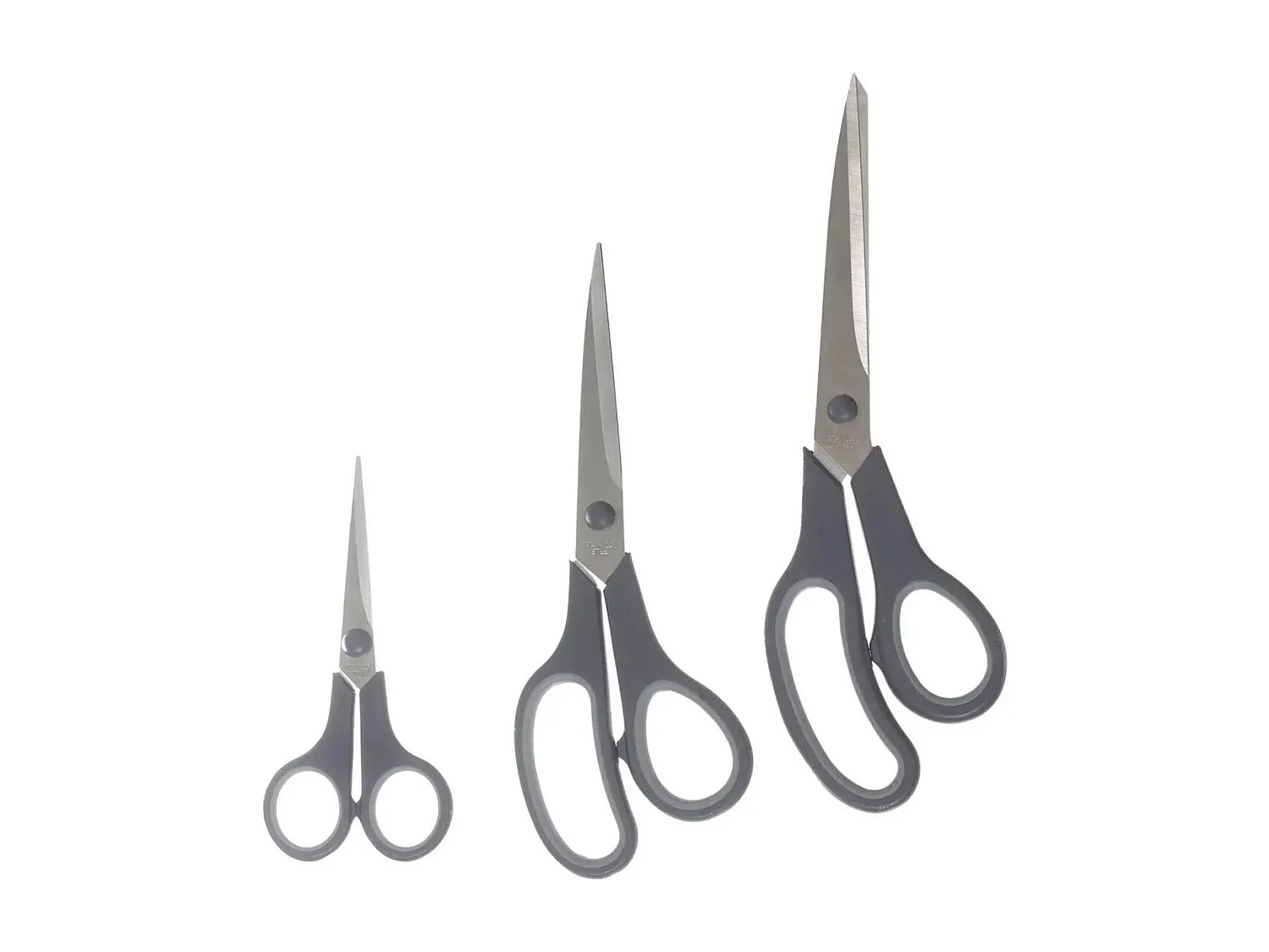 Lot de 3 Ciseaux "Multi-Usages" 25cm Gris