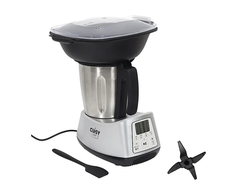 Robot Cuiseur Connecté "Cuisychef" 33cm Gris