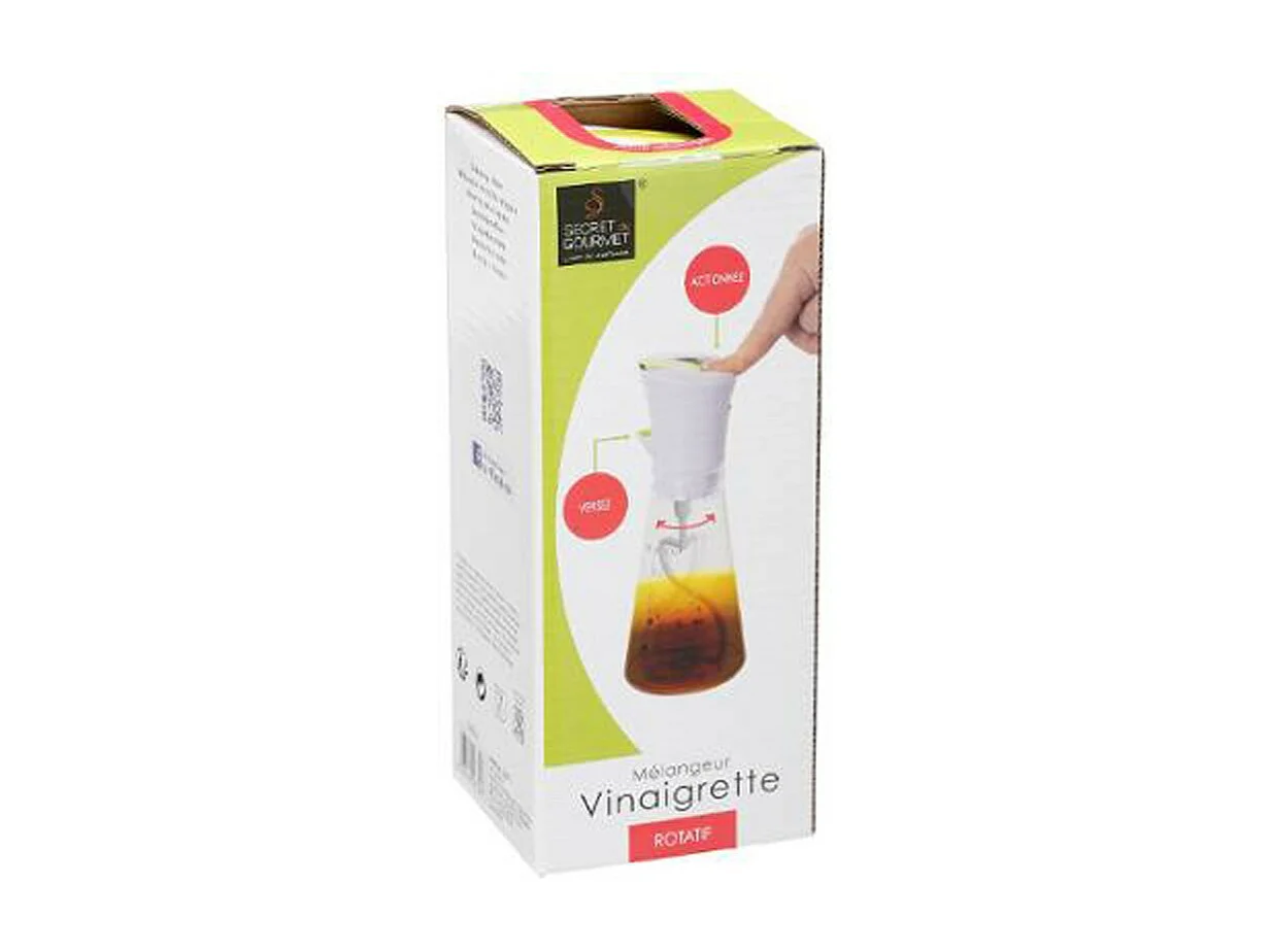 Mélangeur Vinaigrette "Easy" 20cm Blanc