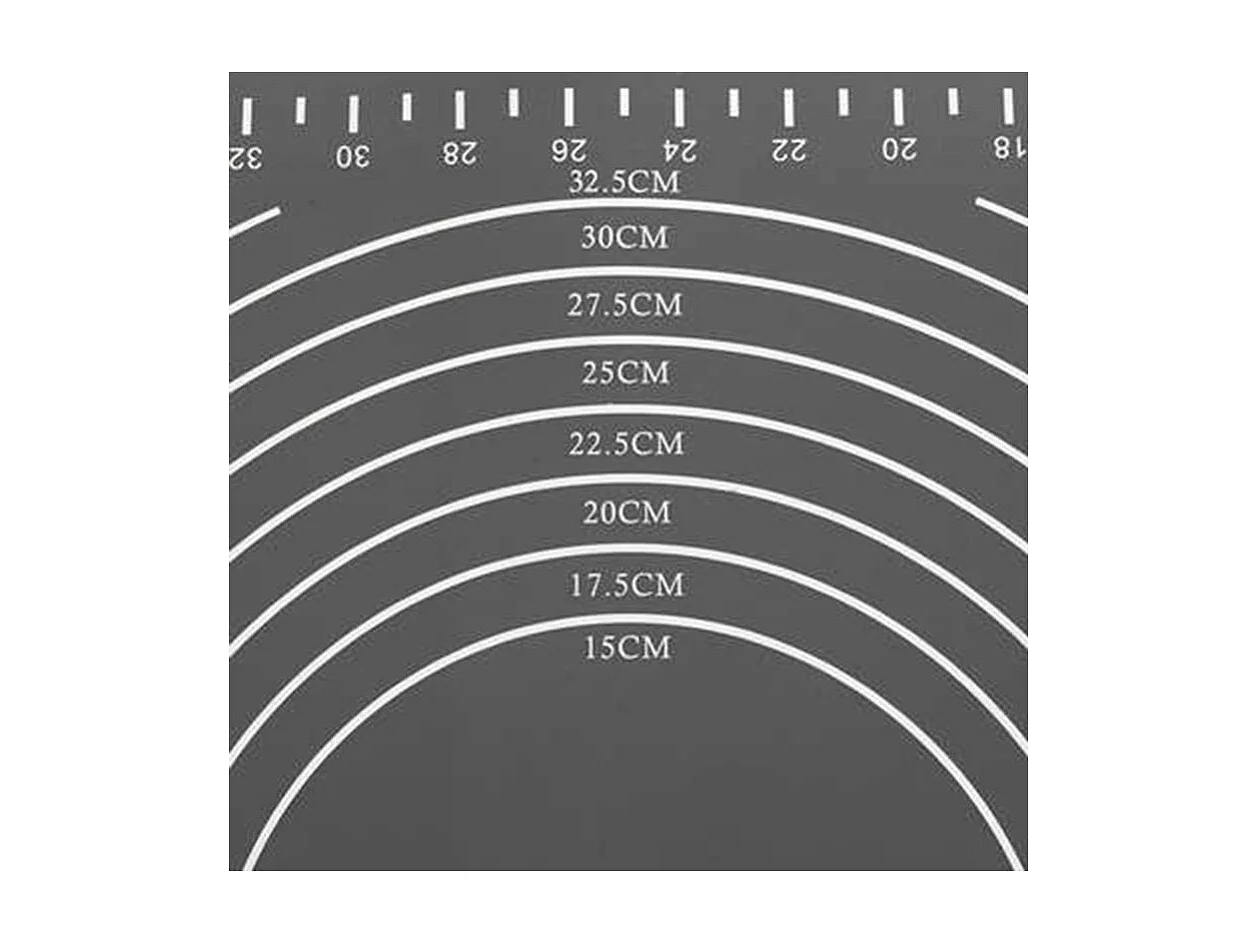 Tapis de Mesure "Silicone" 35x49cm Gris