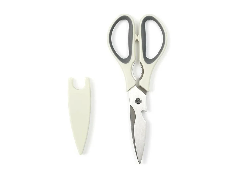 Ciseaux de Cuisine Aimanté "Multifoncton" 22cm Taupe