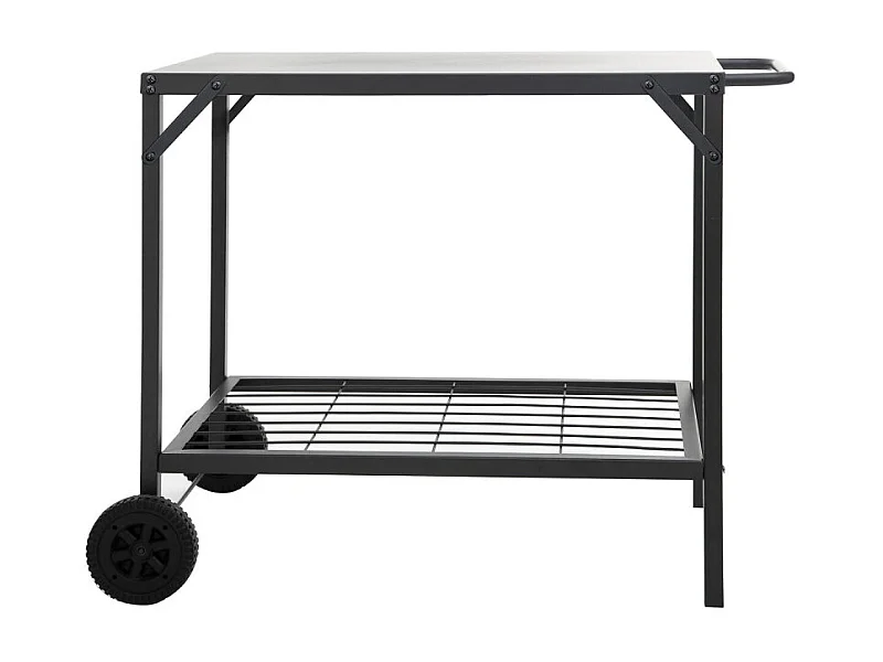 Desserte à Plancha en Métal "Neka" 90cm Noir