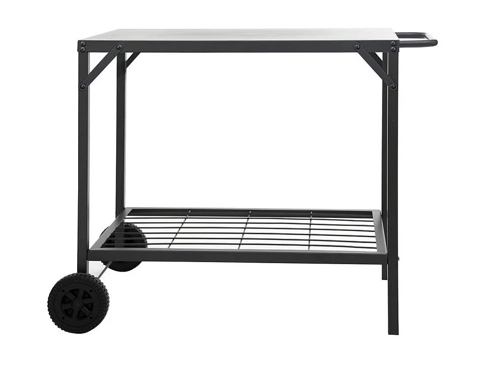 Desserte à Plancha en Métal "Neka" 90cm Noir