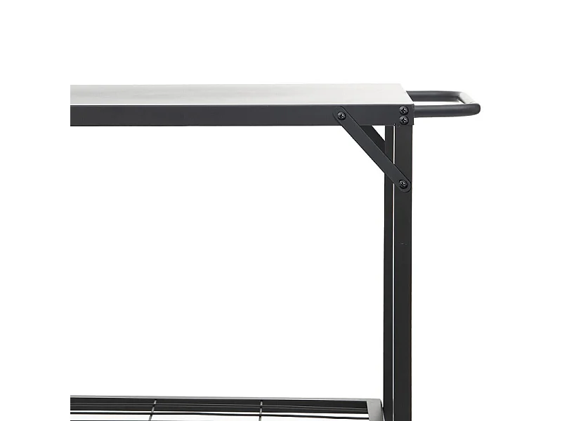 Desserte à Plancha en Métal "Neka" 90cm Noir