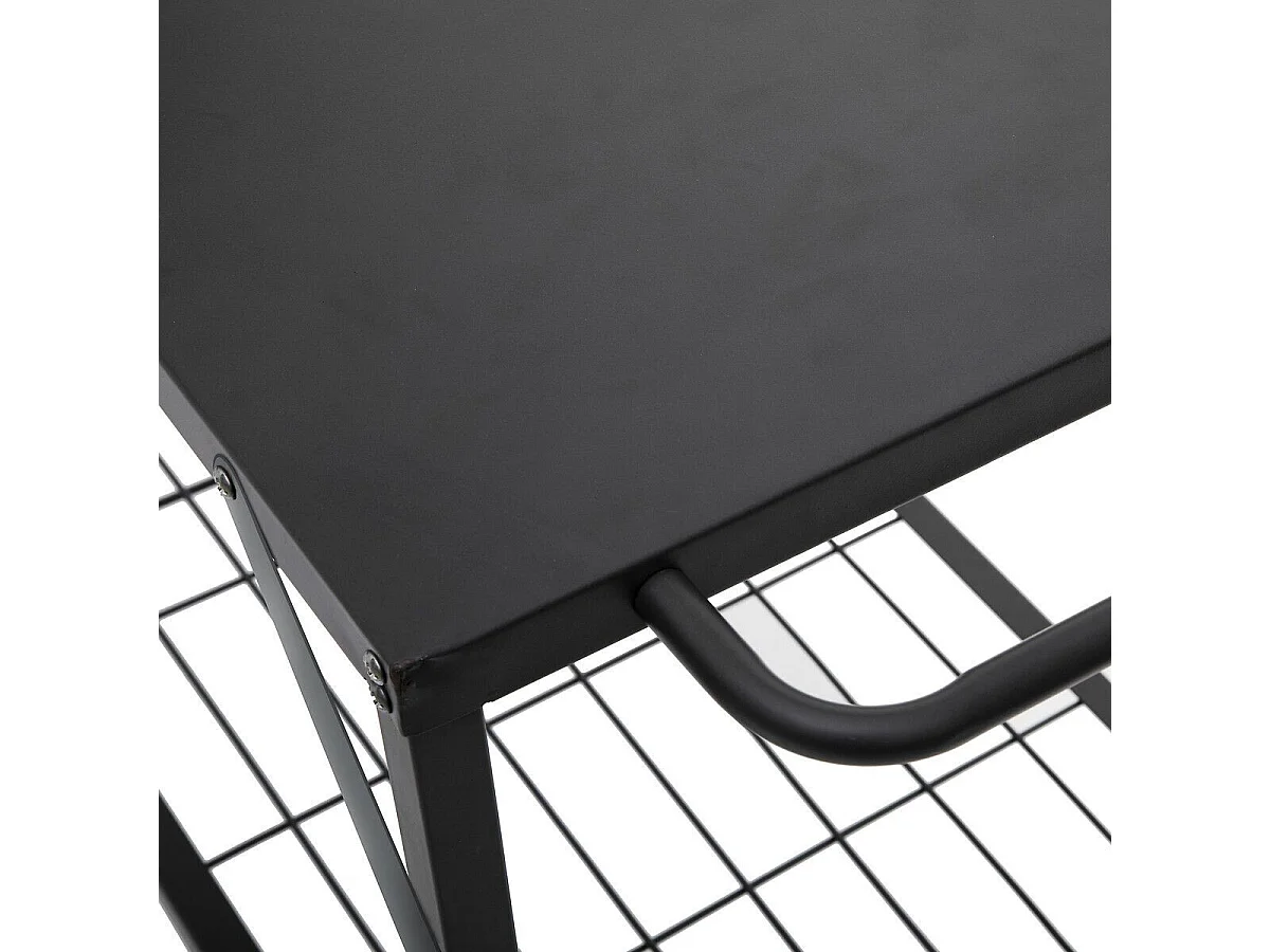 Desserte à Plancha en Métal "Neka" 90cm Noir