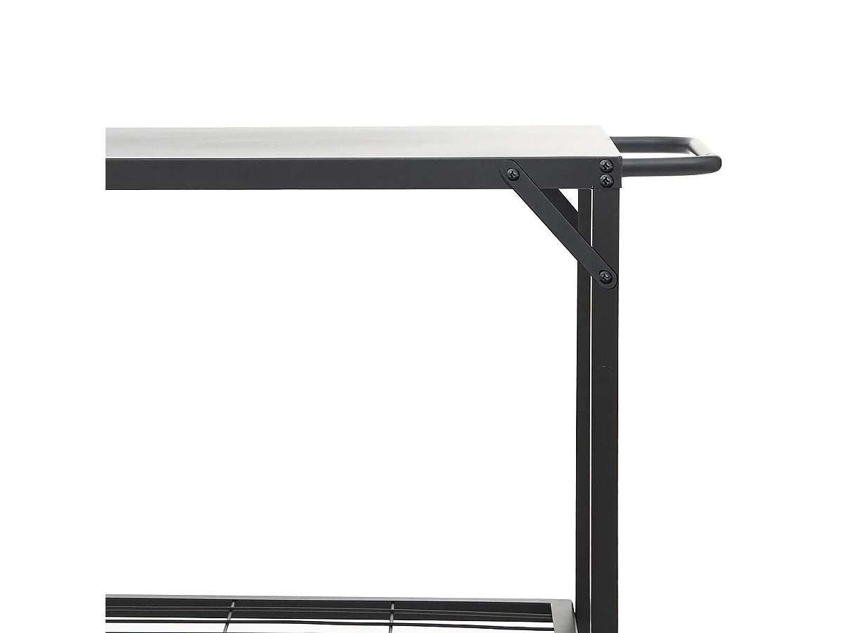 Desserte à Plancha en Métal "Neka" 90cm Noir