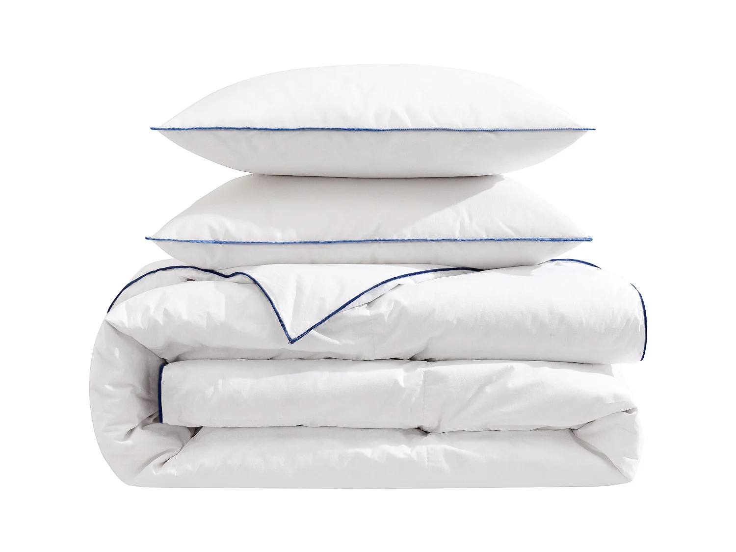 Pack couette prestige hôtellerie 200x200 et oreiller 70% duvet de canard anti-allergènes Someo