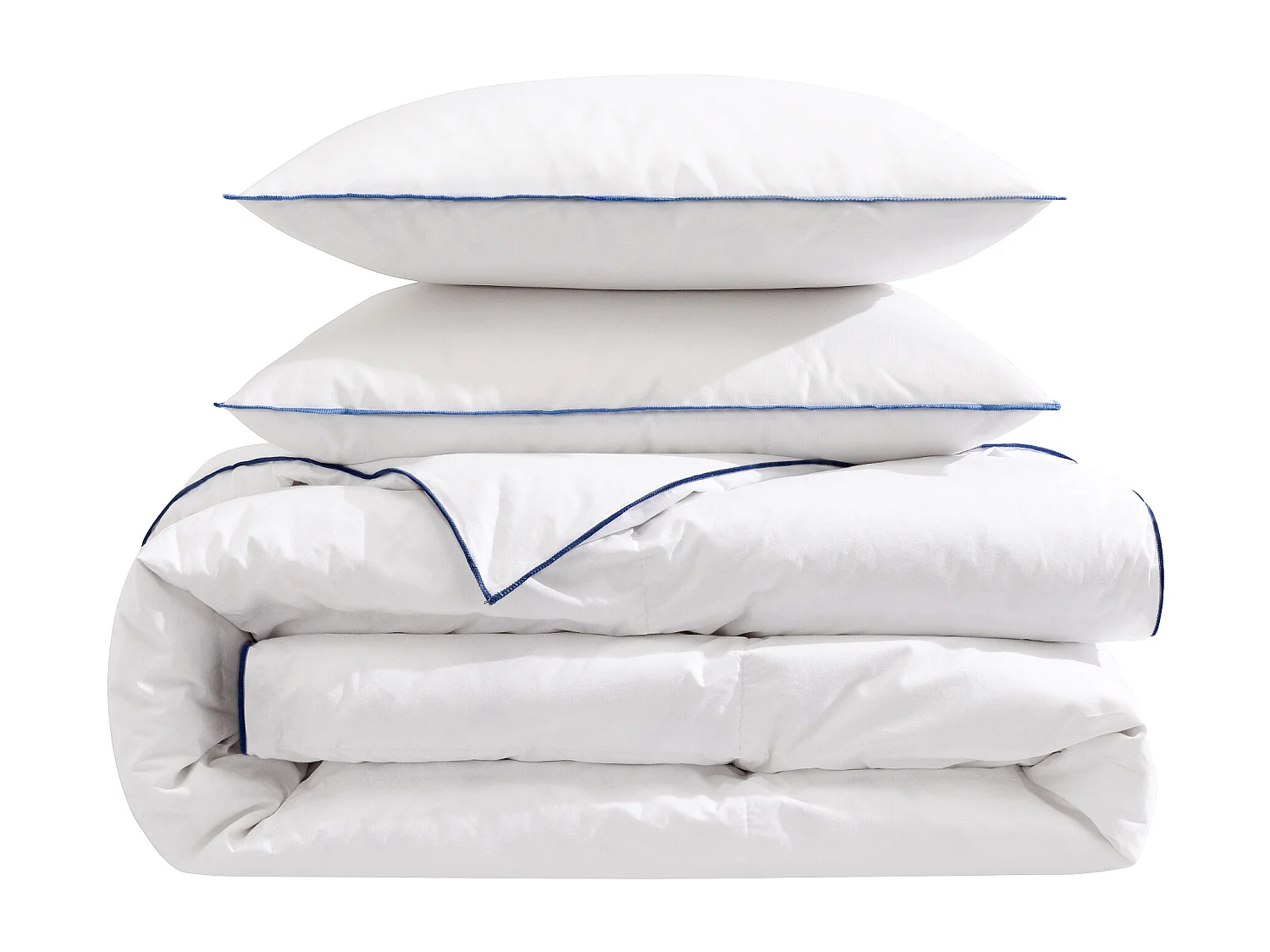 Pack couette prestige hôtellerie 200x200 et oreiller 70% duvet de canard anti-allergènes Someo