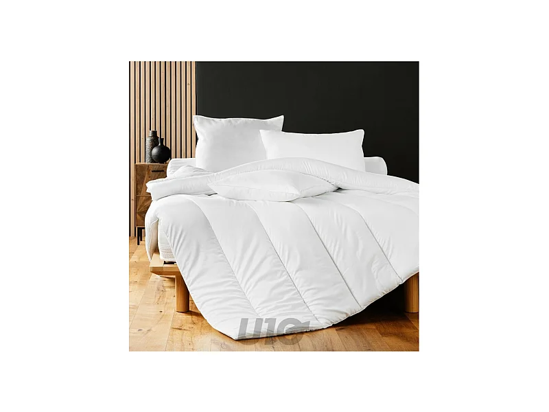 Bettdecke Polyester Komfort 260x240cm Weiß Weichheit und Wärme