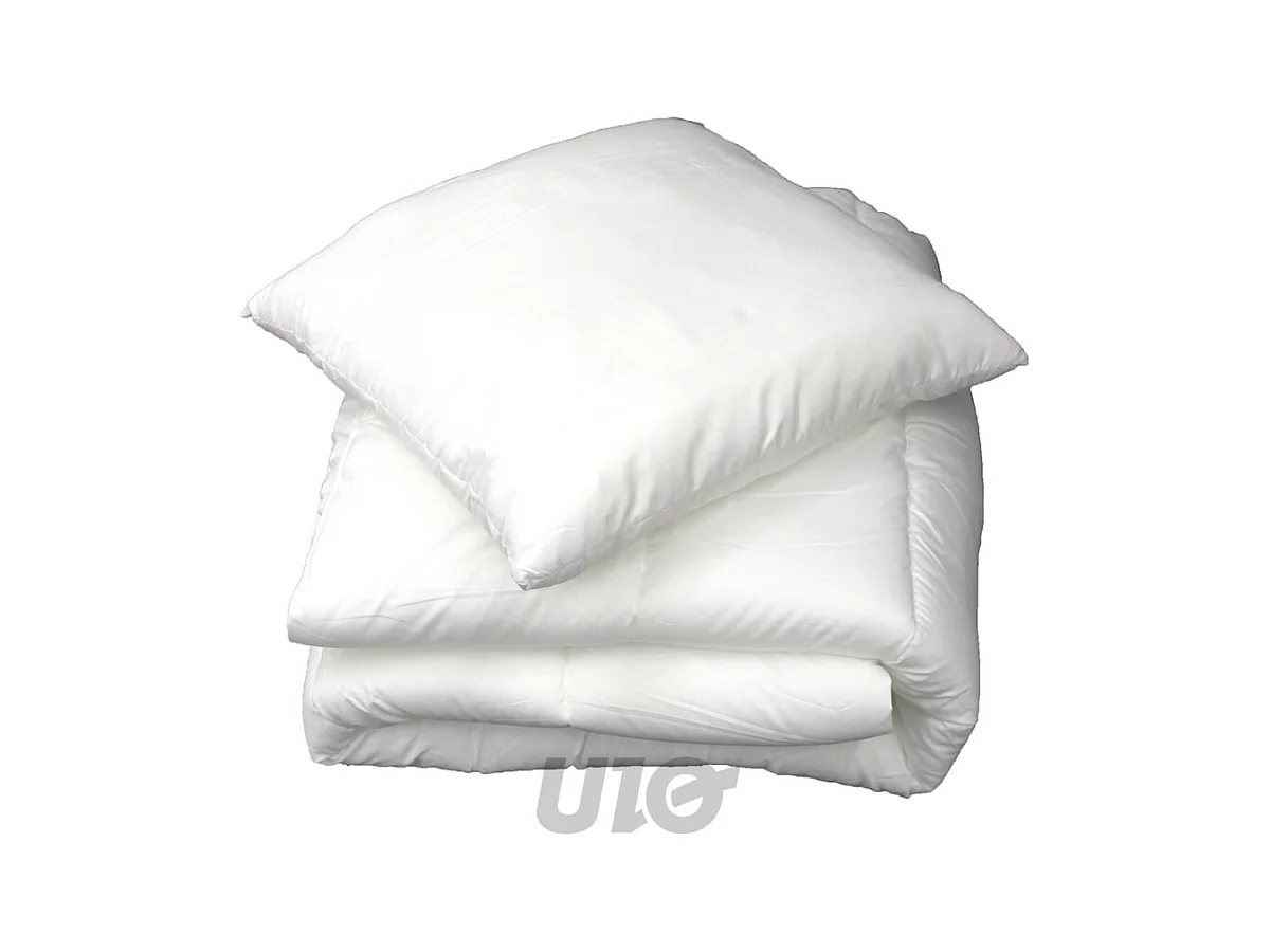 Edredón de poliéster antiácaros 140x200cm Blanco Oeko-Tex 400g Fibras Huecas