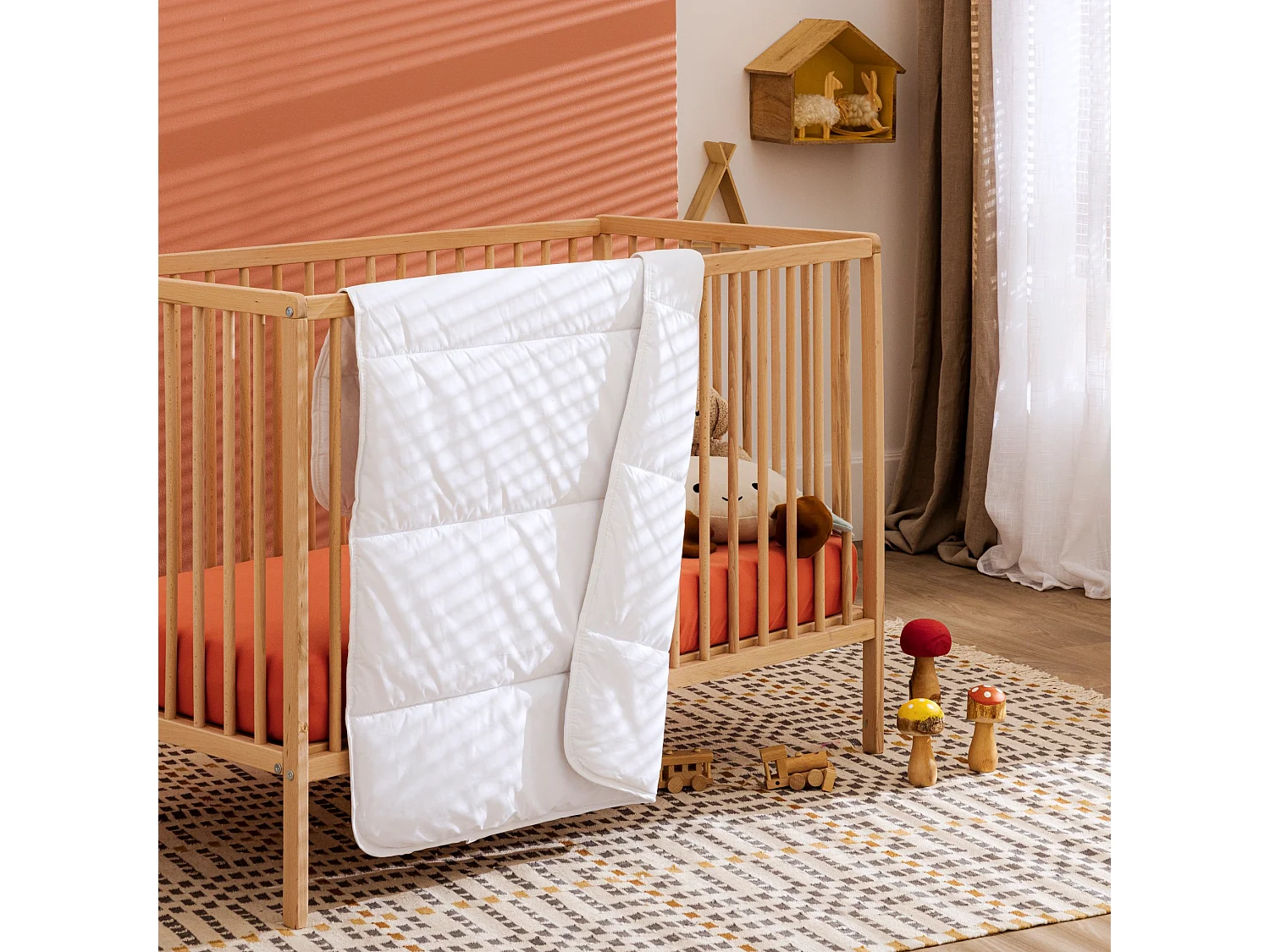 Pack couette et oreiller bébé anti-acariens Someo