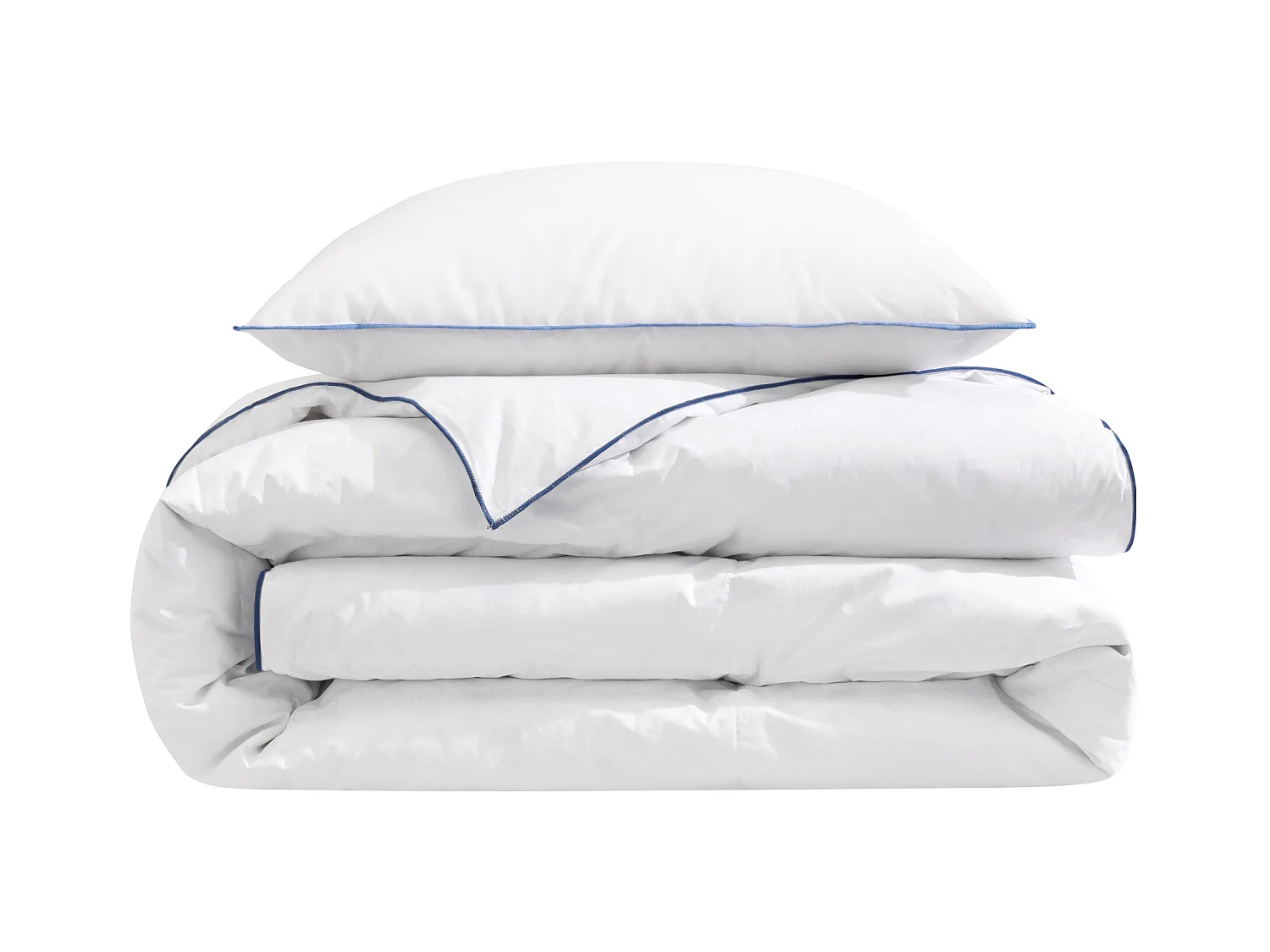 Pack couette prestige hôtellerie 140x200 et oreiller 70% duvet de canard anti-allergènes Someo