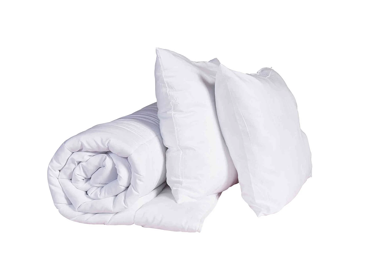 Pack couette mi-saison et oreiller anti-punaises et anti-insectes moelleux enveloppe microfibre 140x200