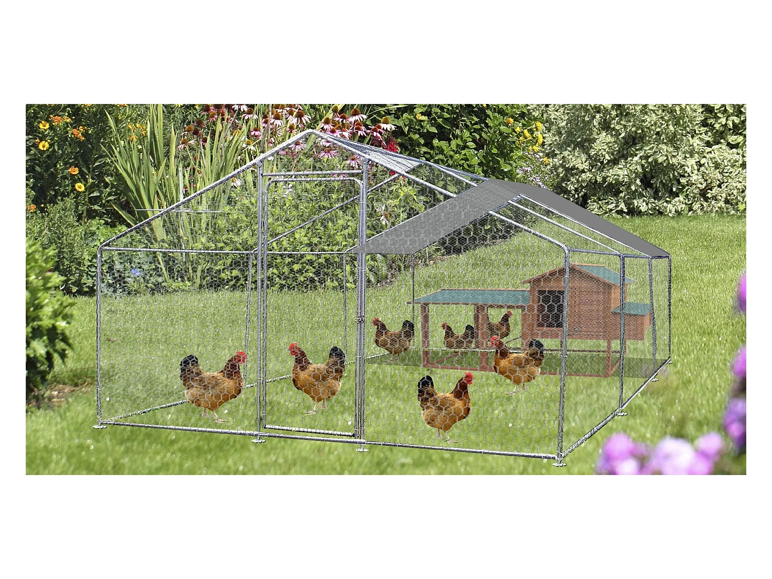 ENC3060.32GJM-ENCLOS PARC GRILLAGÉ POUR ANIMAUX