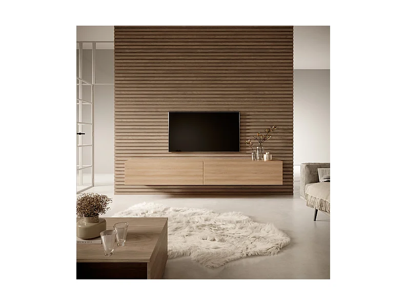 TV-Schrank 200 cm Lindberg Eiche - Bisira