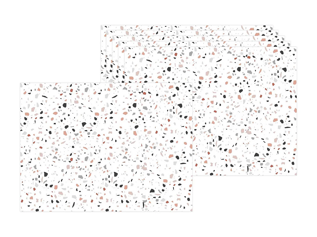 Set de table effet terrazzo 40 x 30 cm (Lot de 6)