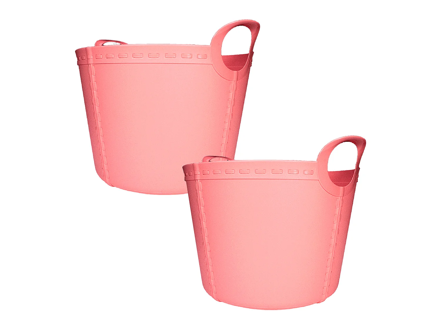 2x panier craft grand 40l rose clair 52x45,5x38,5