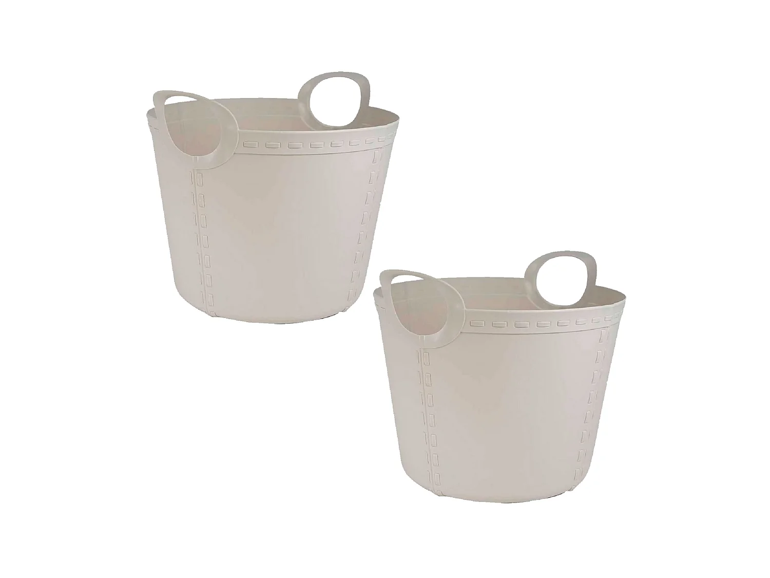 2x panier craft small 15l gris clair 40x32x28