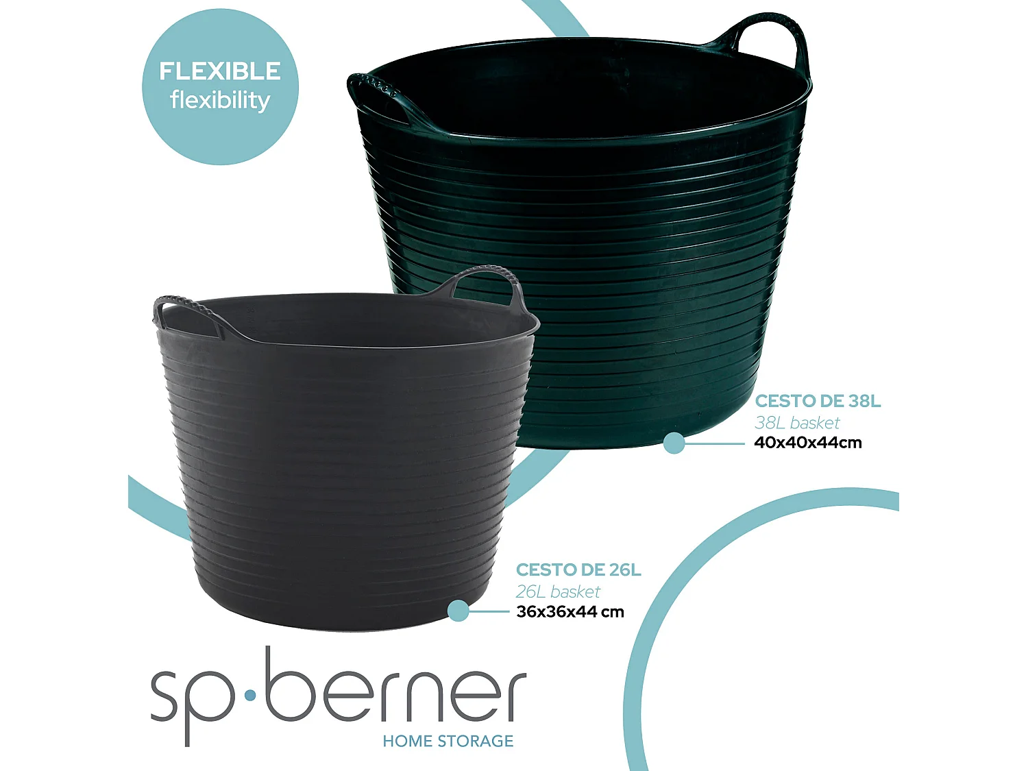 Nacelle noire 38l 40x40x44