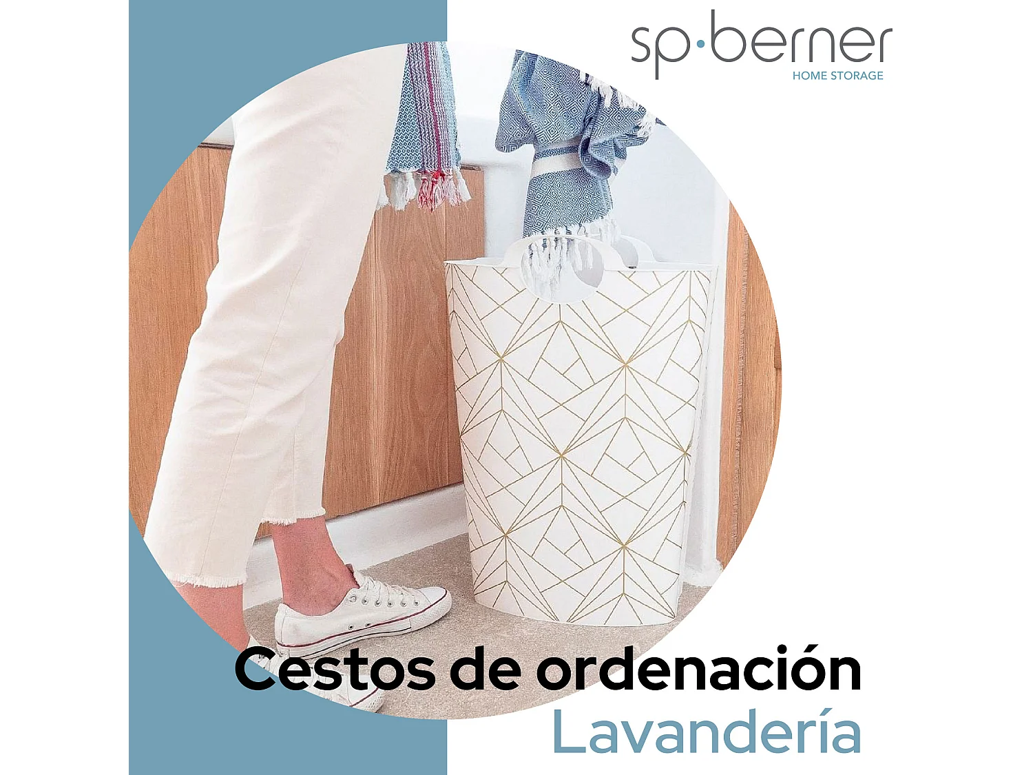 panier 25l iml gold lines  sp-bramli 35x34x35 panier à linge