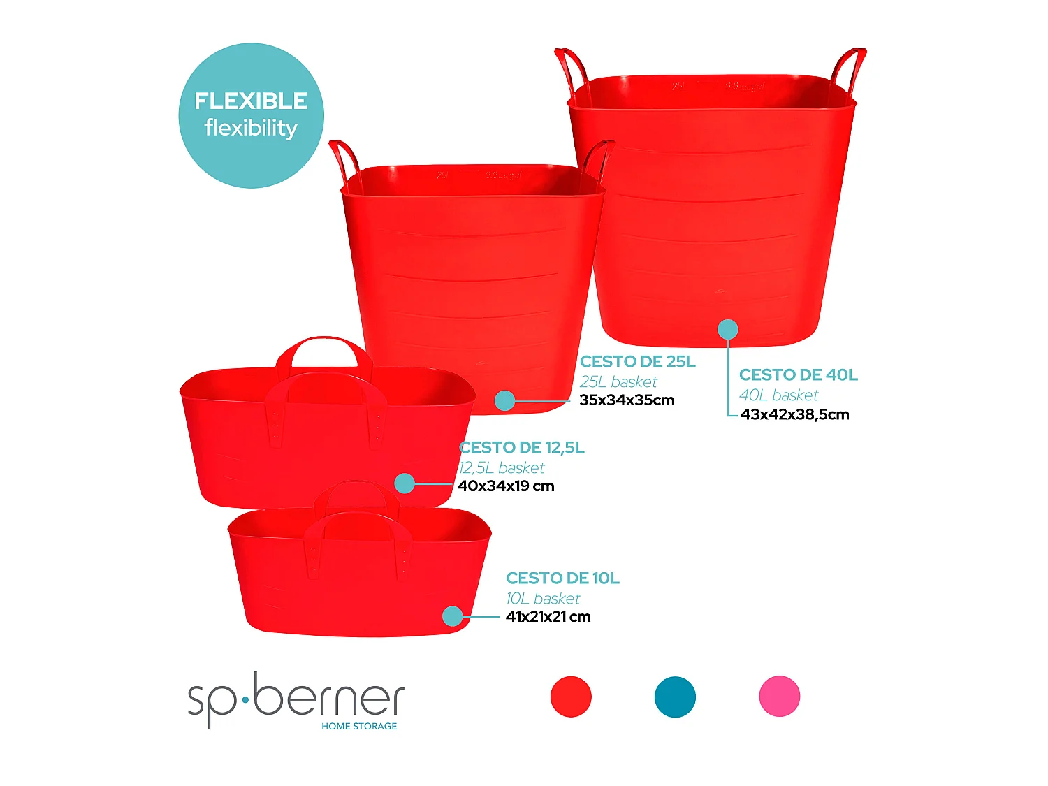 panier moyen 25l net 34 x 34 x 34 x 35