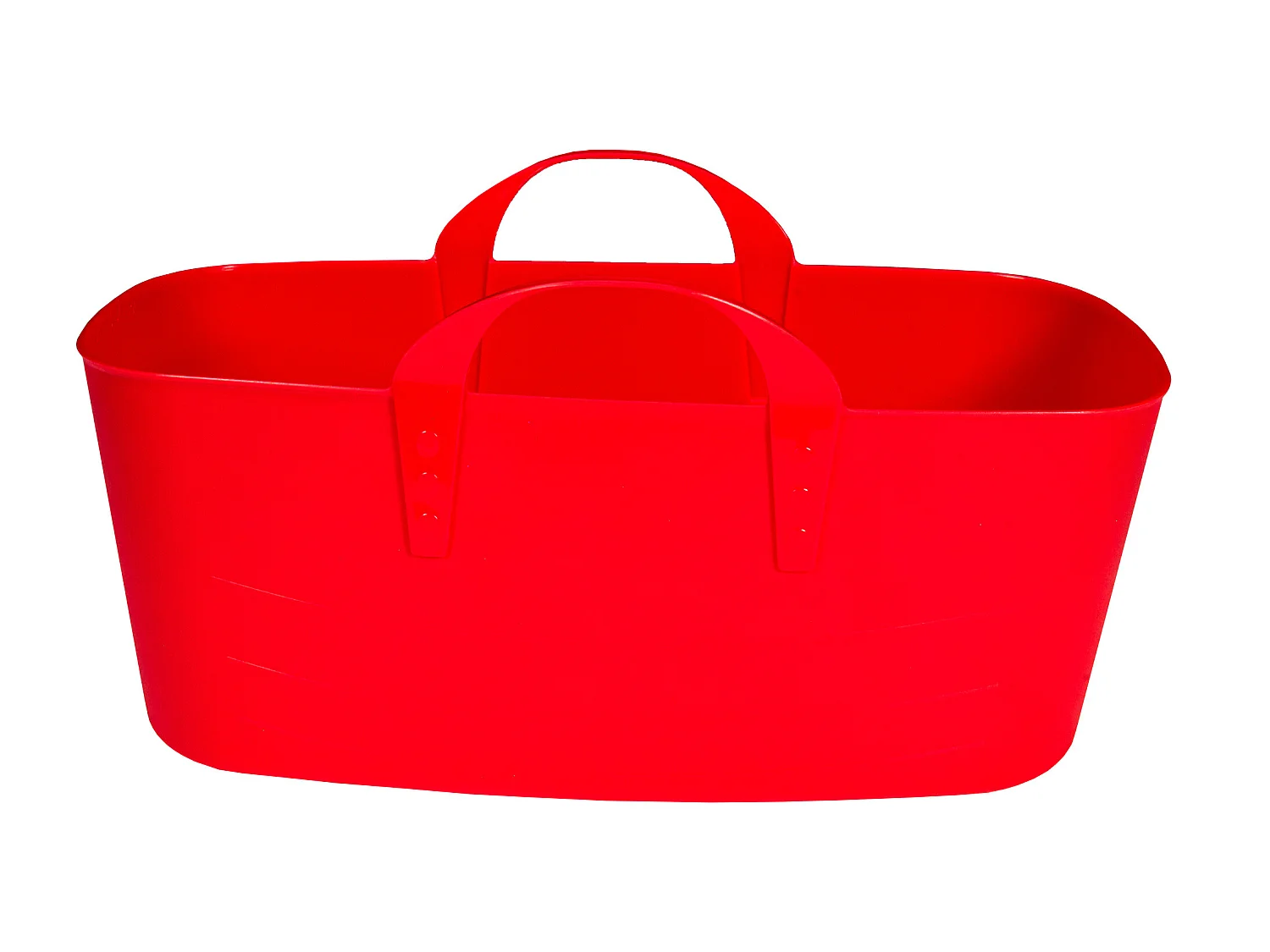 panier peu profond 12,5l rouge 40 x 34 x 19 x 19