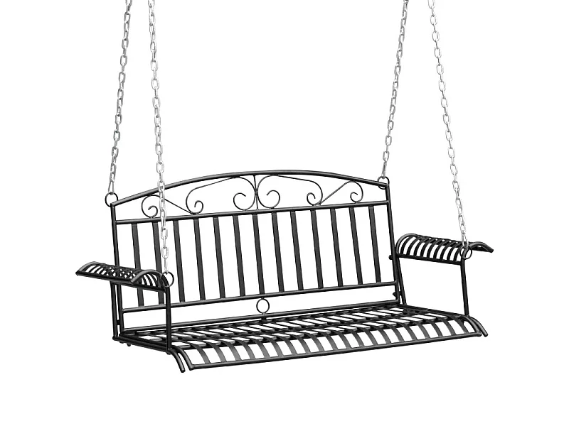 Banc suspendu 2 places MEMPHIS noir