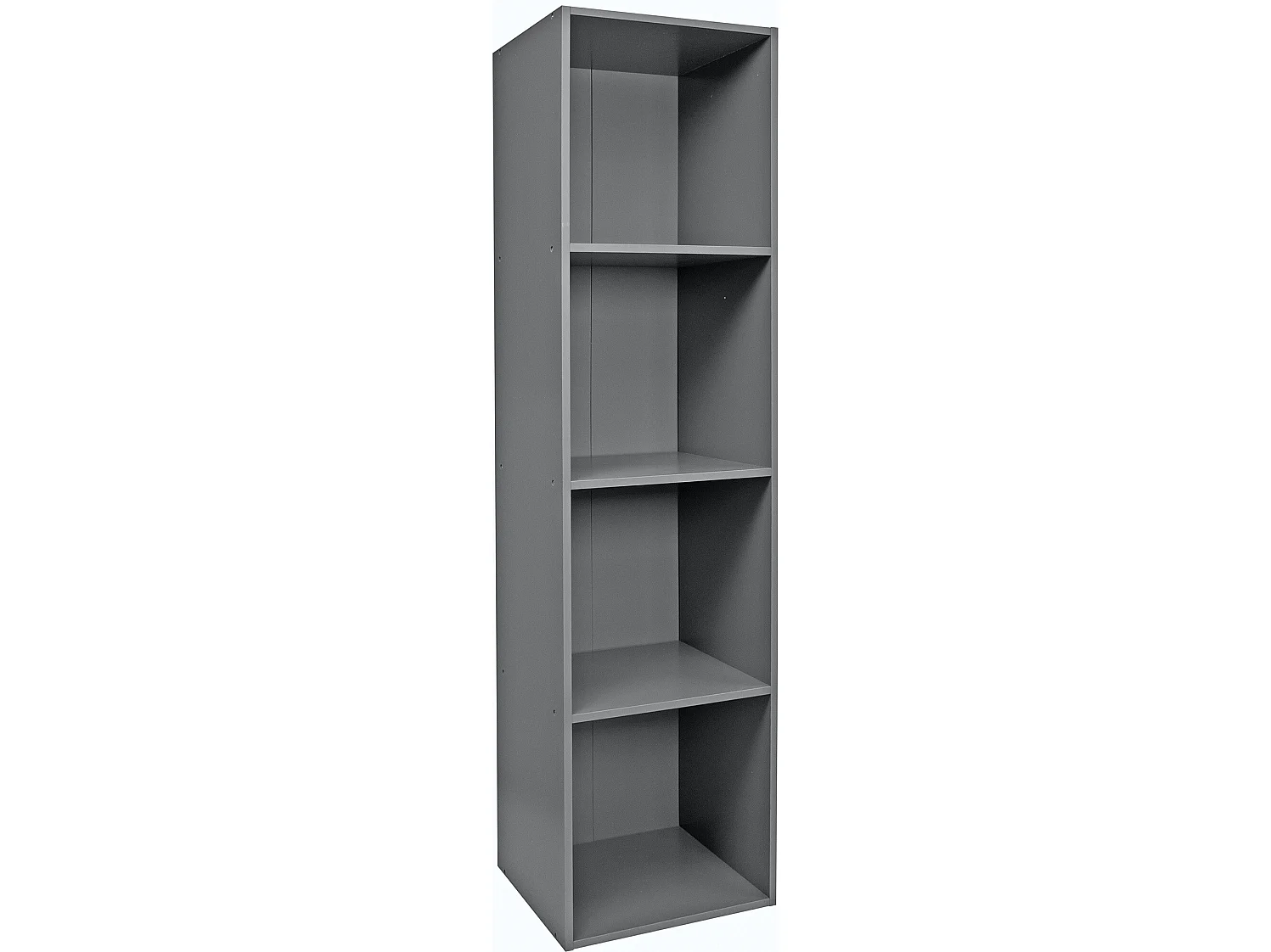 Etagère cube de rangement 4 cases- gris -35.5X30X138CM